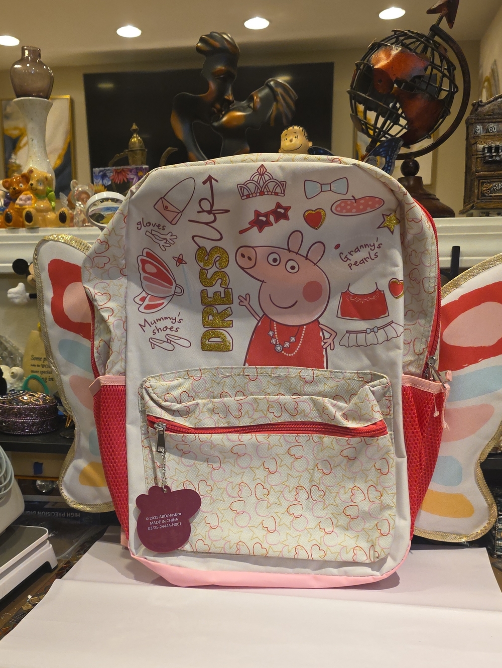 Peppa Pig Pink and Cream Dress-Up Kids Backpack